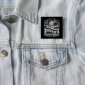 Badge Carré 5 Cm P-51 Mustang (En situation)