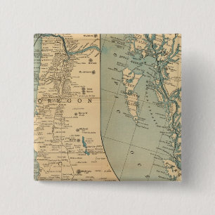 Badge Carré 5 Cm Pacific Coast Steamship Company