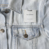 Badge Carré 5 Cm Page titre à 'Youth (En situation)