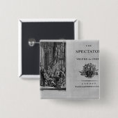 Badge Carré 5 Cm Page titre de premier volume de rassembler (Devant & derrière)