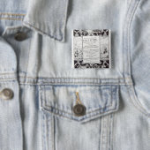 Badge Carré 5 Cm Page titre pour réserver 9 (En situation)