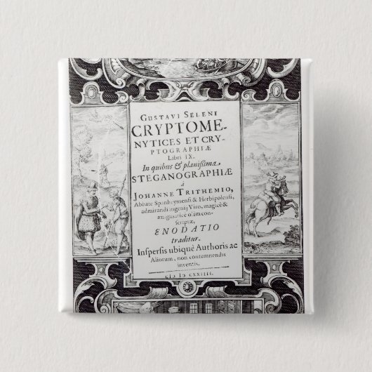 Badge Carré 5 Cm Page titre pour réserver 9 (Devant)