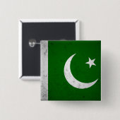 Badge Carré 5 Cm Pakistan (Devant & derrière)