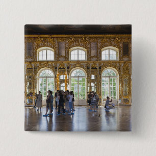 Badge Carré 5 Cm Palais de Catherine, détail de la Grande Salle
