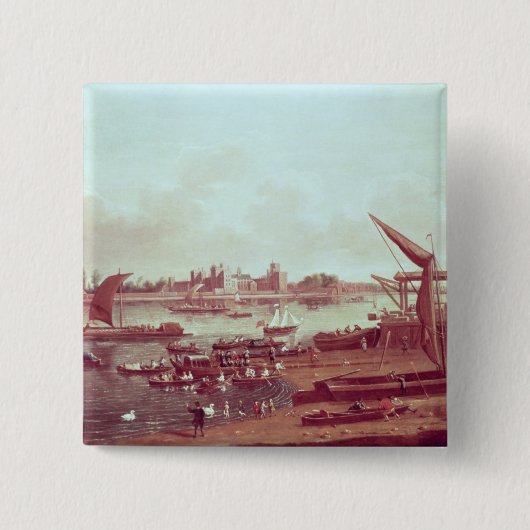 Badge Carré 5 Cm Palais de Lambeth (Devant)