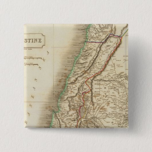 Badge Carré 5 Cm Palestine 2 (Devant)