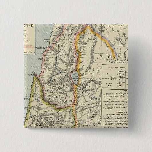 Badge Carré 5 Cm Palestine antique 2 (Devant)