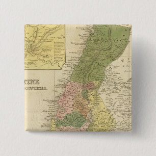 Badge Carré 5 Cm Palestine et pays voisins