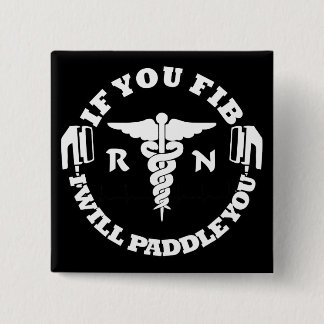 Badge Carré 5 Cm Palette vous vous choquez l'infirmière RN AFib