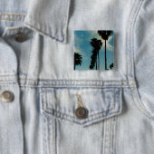 Badge Carré 5 Cm Palmiers (En situation)