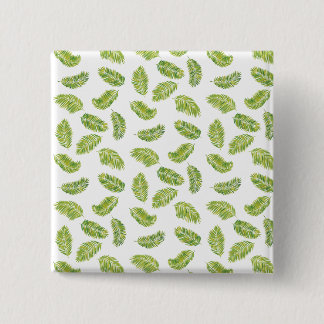 Badge Carré 5 Cm Palmiers tropicaux