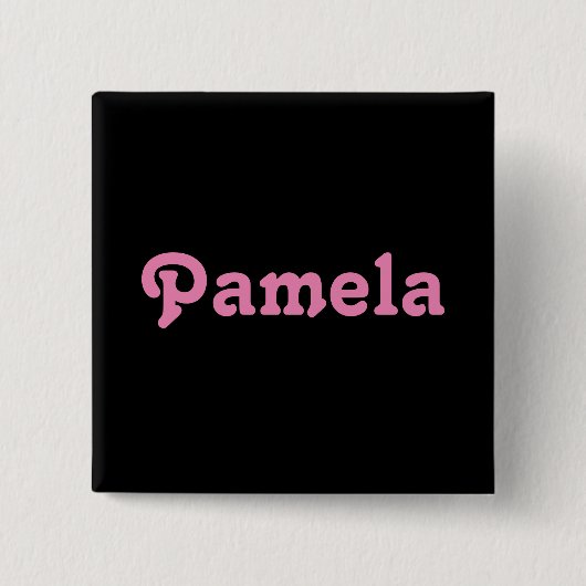 Badge Carré 5 Cm Pamela (Devant)