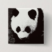 Badge Carré 5 Cm Panda (Devant)