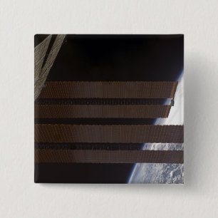 Badge Carré 5 Cm Panneau de la rangée solaire de la Station