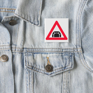 Badge Carré 5 Cm Panneau de signalisation de tunnel Symbole de la c