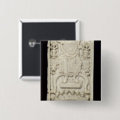 Badge Carré 5 Cm Panneau du diptyque du consul Areobindus (Devant & derrière)