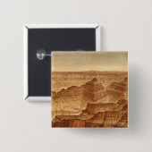 Badge Carré 5 Cm Panorama depuis Point Sublime (Devant & derrière)