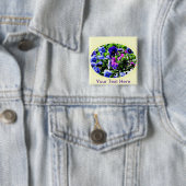 Badge Carré 5 Cm Pansy (En situation)