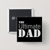 Badge Carré 5 Cm Papa ultime (Devant & derrière)