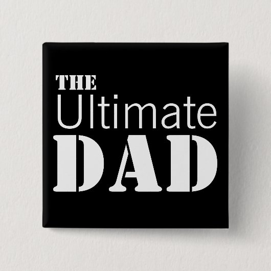 Badge Carré 5 Cm Papa ultime (Devant)