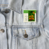 Badge Carré 5 Cm Papillon (En situation)