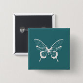 Badge Carré 5 Cm Papillon (Devant & derrière)