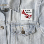 Badge Carré 5 Cm PAPILLON 3,1 de myélome multiple (En situation)