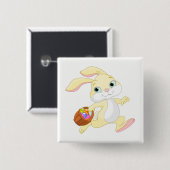 Badge Carré 5 Cm Pâques (Devant & derrière)