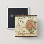 Badge Carré 5 Cm Paquet de graine (Devant & derrière)