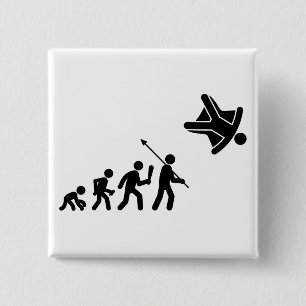 Badge Carré 5 Cm Parachutisme