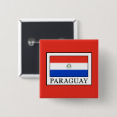 Badge Carré 5 Cm Paraguay (Devant & derrière)