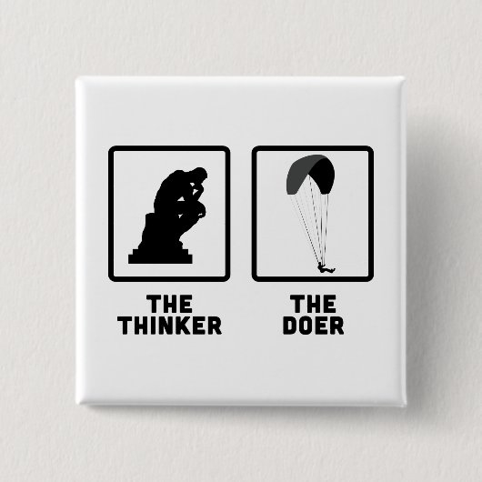 Badge Carré 5 Cm Parapentisme (Devant)