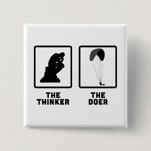 Badge Carré 5 Cm Parapentisme