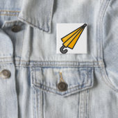 Badge Carré 5 Cm parapluie (En situation)