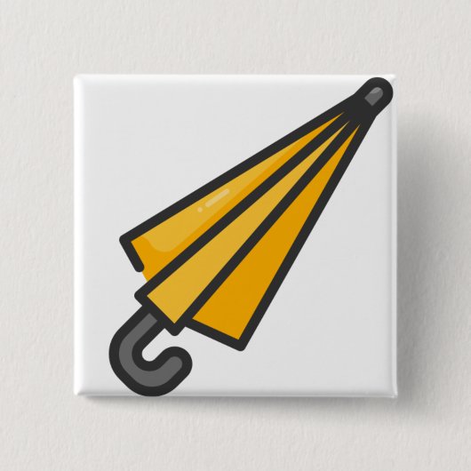 Badge Carré 5 Cm parapluie (Devant)