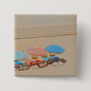 Badge Carré 5 Cm Parapluie 2