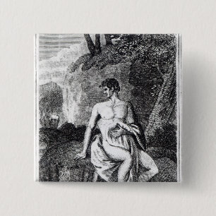 Badge Carré 5 Cm Parc de mungo en Afrique