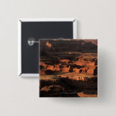 Badge Carré 5 Cm Parc national de canyon grand, Arizona (Devant & derrière)