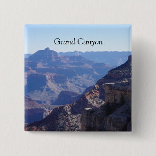 Badge Carré 5 Cm Parc national du Grand Canyon, bord sud