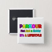 BADGE CARRÉ 5 CM PARKOUR (Devant & derrière)