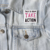 Badge Carré 5 Cm Parler est bon marché (En situation)