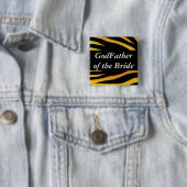 Badge Carré 5 Cm Parrain de jeunes mariées (En situation)