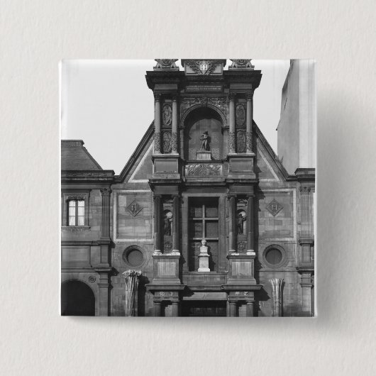 Badge Carré 5 Cm Partie centrale du fa�ade principal (Devant)