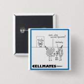 Badge Carré 5 Cm Partie d'organelle (Devant & derrière)