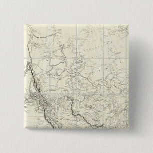 Badge Carré 5 Cm Partie intérieure de l'Amérique du Nord