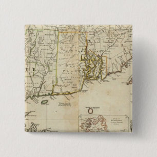 Badge Carré 5 Cm Partie sud des provinces de la baie du Massachuset