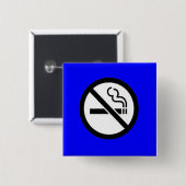 Badge Carré 5 Cm Pas de tabac (Devant & derrière)