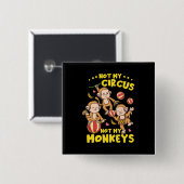 Badge Carré 5 Cm Pas Mes Singes (Devant & derrière)