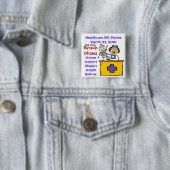 BADGE CARRÉ 5 CM PASSAGES DE SOINS DE SANTÉ (En situation)