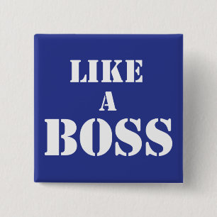 Badge Carré 5 Cm Patron d'entreprise